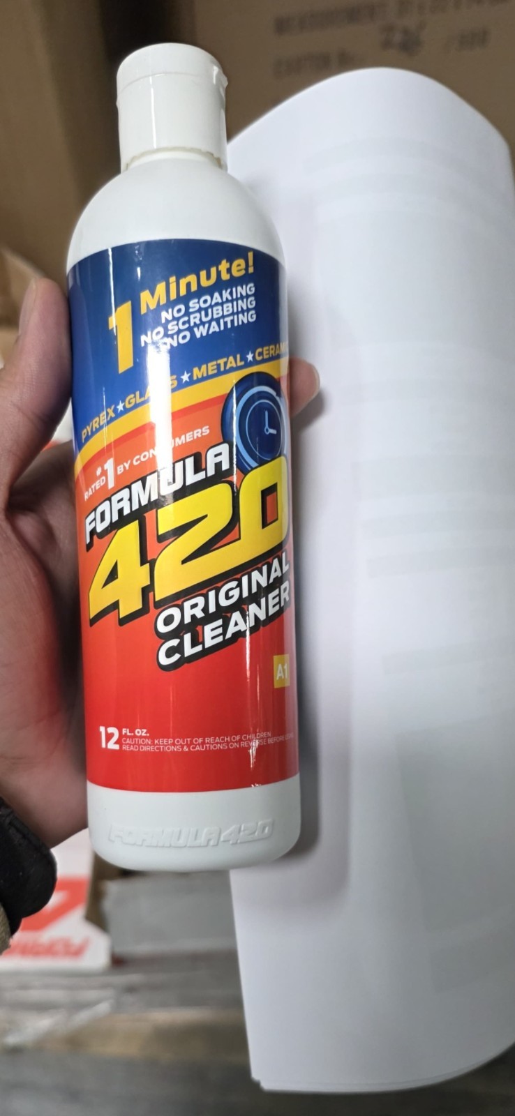 Formula 420 Original Cleaner Liquid 12 fl oz for Glass, Pyrex, Metal, Ceramic gallery