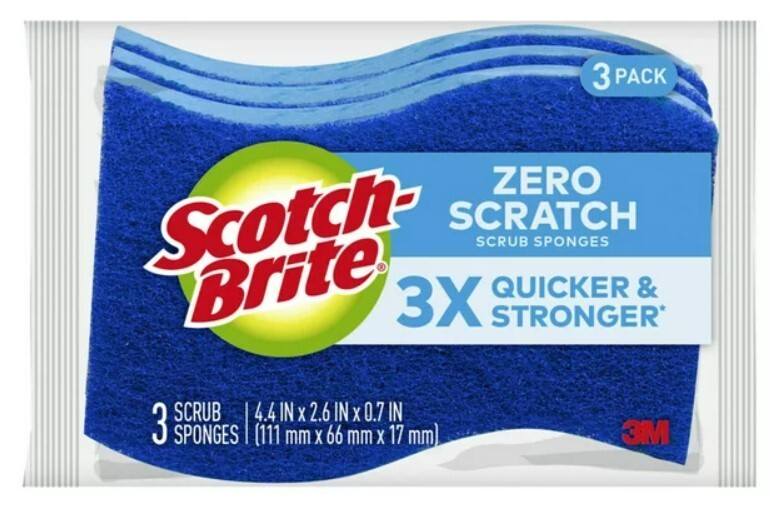 Scrub Sponges kitchen Non-Scratch Zero Scratch Sponge for Non-Stick Dishes Safe gallery