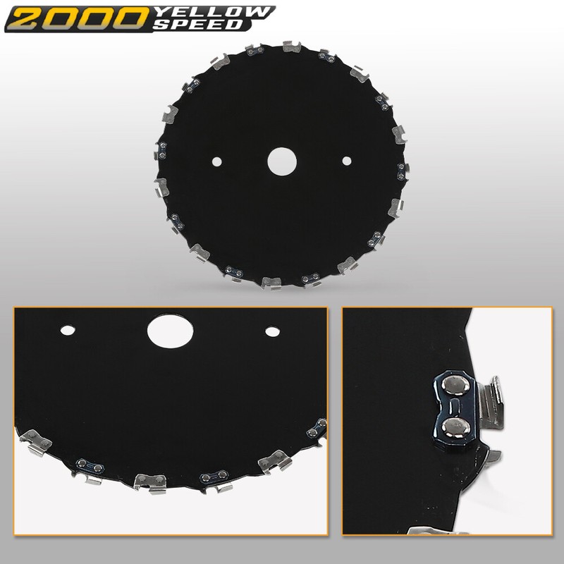 2PCS 9" CHAINSAW BRUSH BLADE 20 TOOTH CUTTER TRIMMER HEAD WEED MOWER SAW BLADE gallery