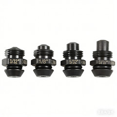 4Pcs For 2550 Rivet Tool Retention Nose Pieces 48-54-0100 3/32 1/8 5/32 3/16In