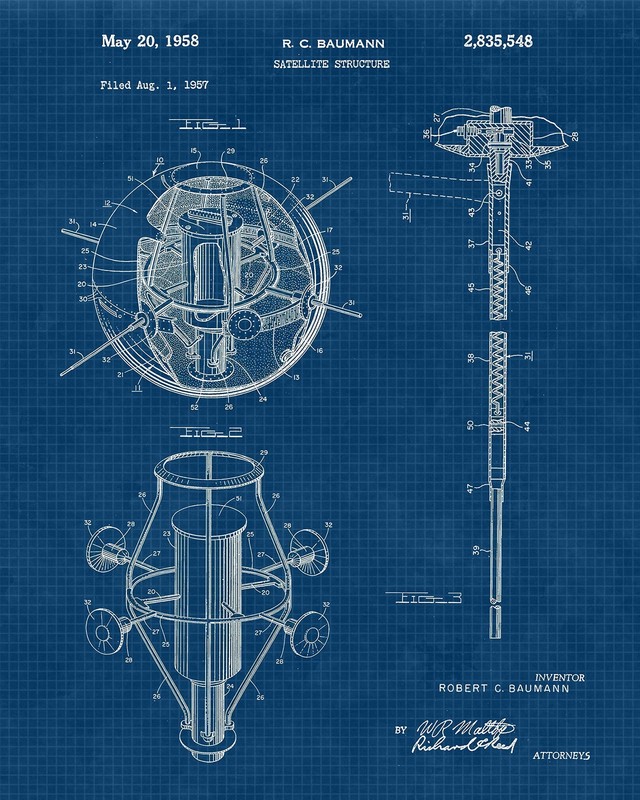 Space Exploration Patent Prints, 6 (8x10) Unframed Photos, Wall Art Decor Gif... gallery