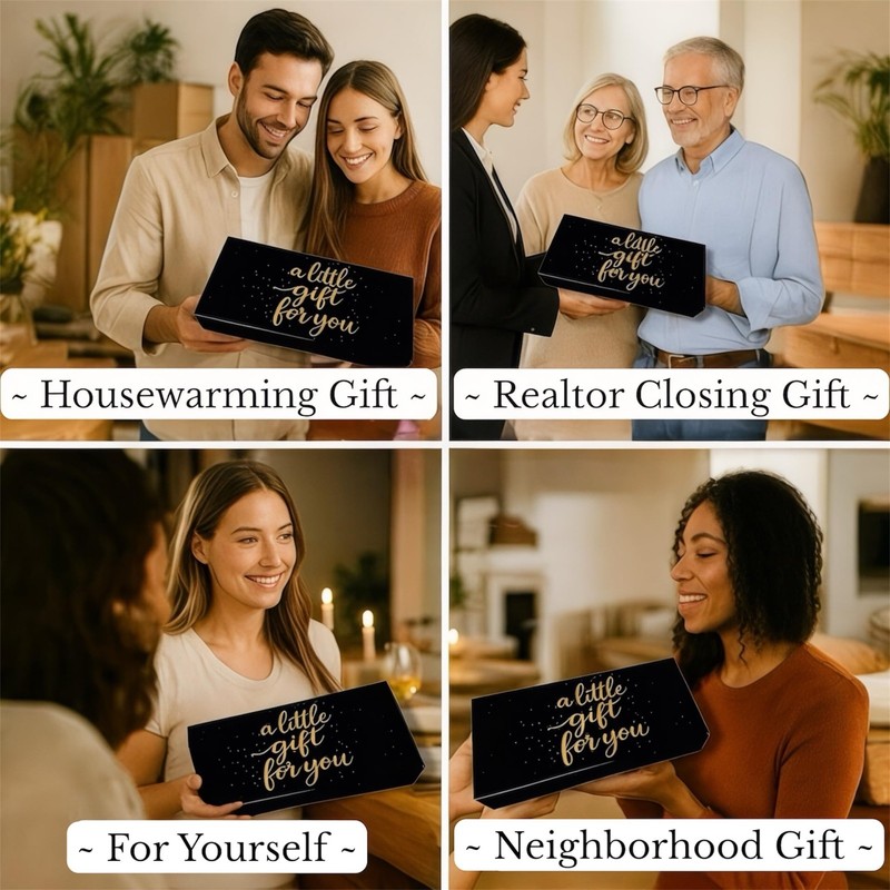 House Warming Gift Box Acacia Cutting Board Bamboo Utensils Kitchen Towel gallery