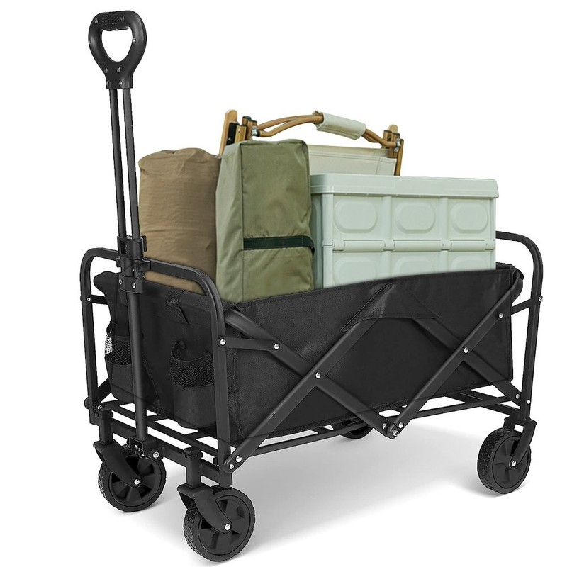 Wagon Cart Trolley Folding Multi Purpose Festival Garden Big Wheels Load 330lbs gallery