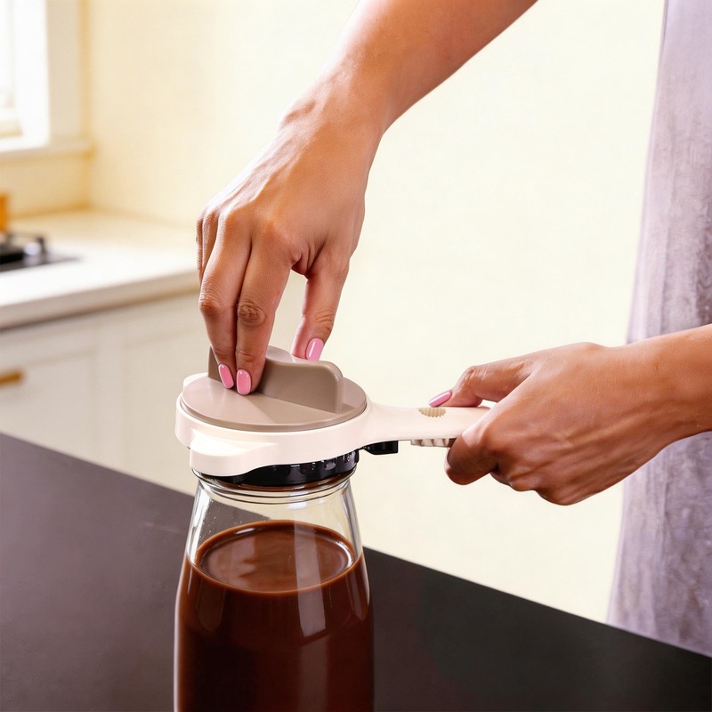 Multi-Functional Jar & Bottle Opener, 4-in-1 Jar Opener with Ergonomic Handle gallery
