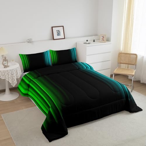 Teens Abstract Ombre Decorations Bedding Set for Kids Women Queen Multi 41 gallery
