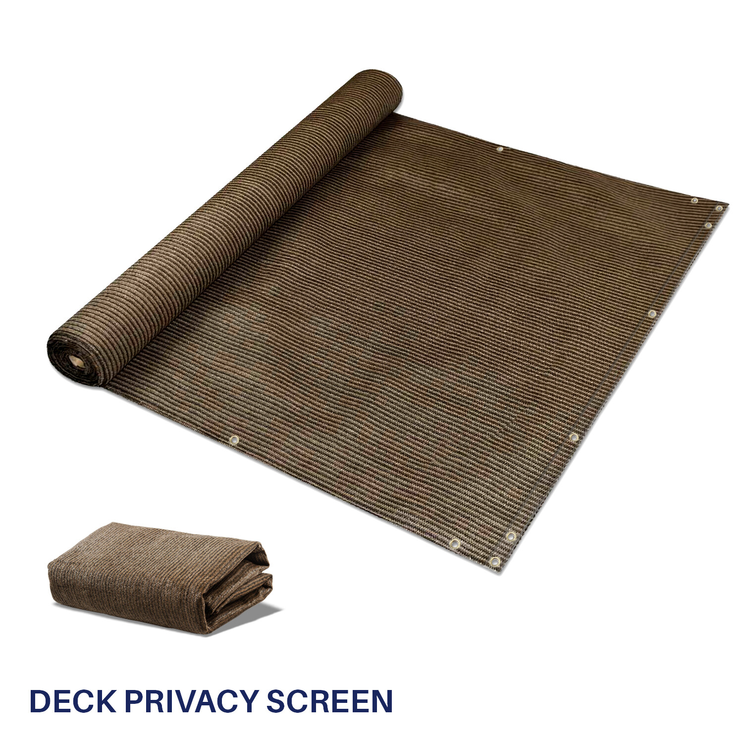35in Privacy Balcony Deck Fence Screen Brown Yard Patio Fabric Shade Net Cover gallery