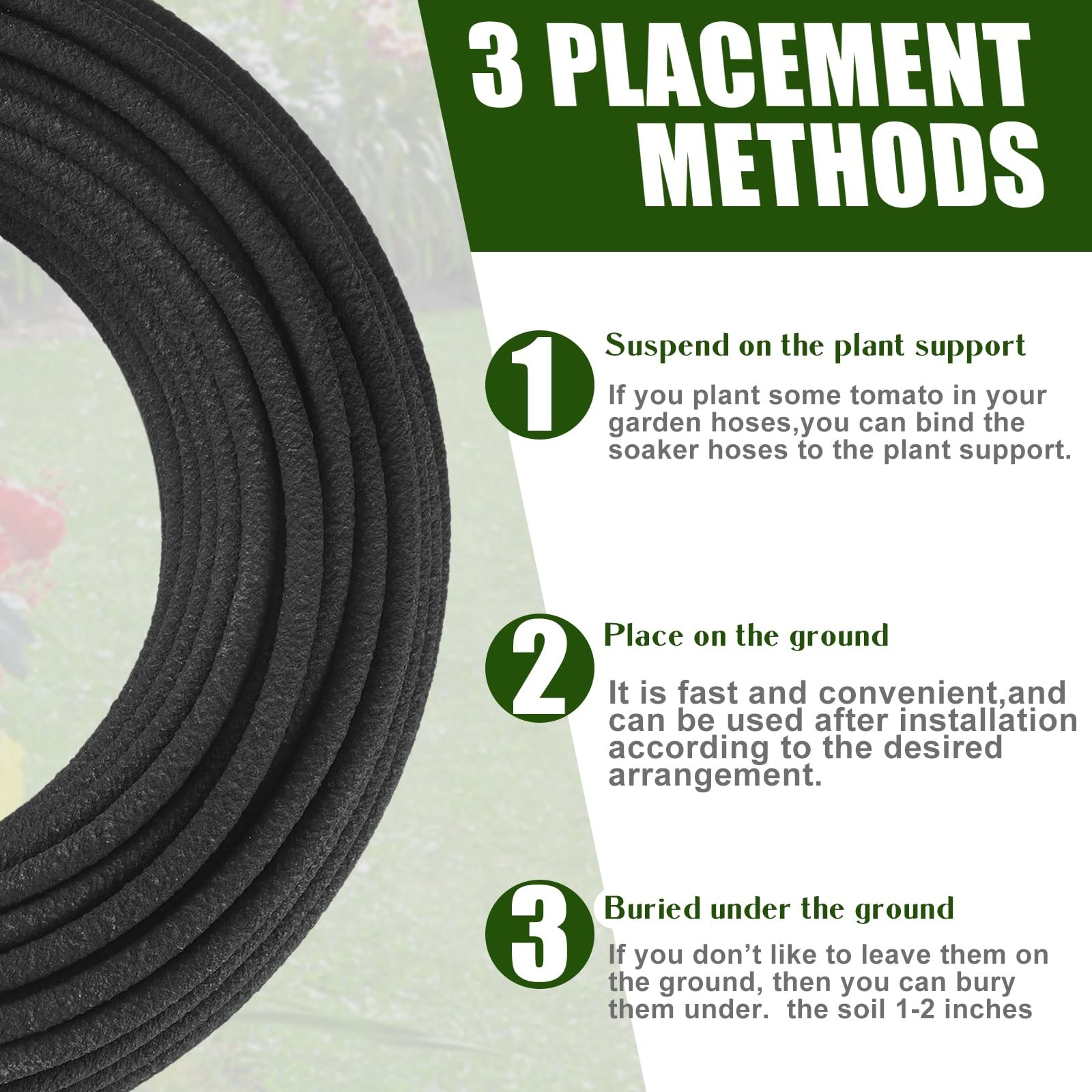 100ft Soaker Hose System 1/4" Irrigation Tubing for Hydroponics & Gardens gallery