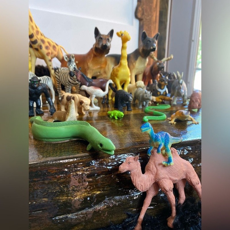 Animal Kingdom Playset – Multicolor Cake Toppers | Mixed Materials, Lot gallery