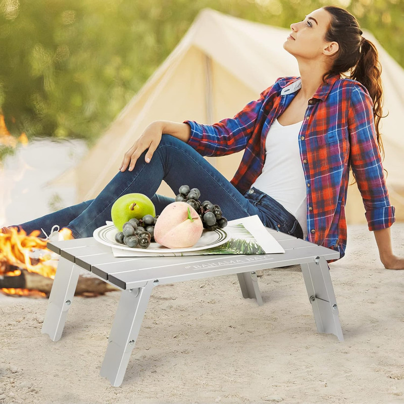 Ultralight Aluminum Mini Table, 66Lbs/30Kg Weight Capacity, Foldable Small Beach gallery