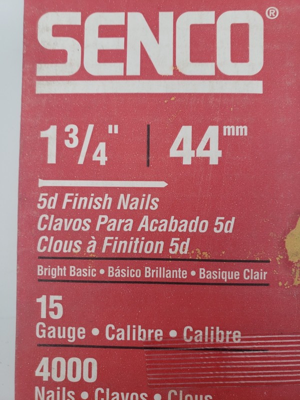 SENCO 15 Guage 1 3/4" 44mm Bright Basic 5D Finish Nails 4000-Count gallery