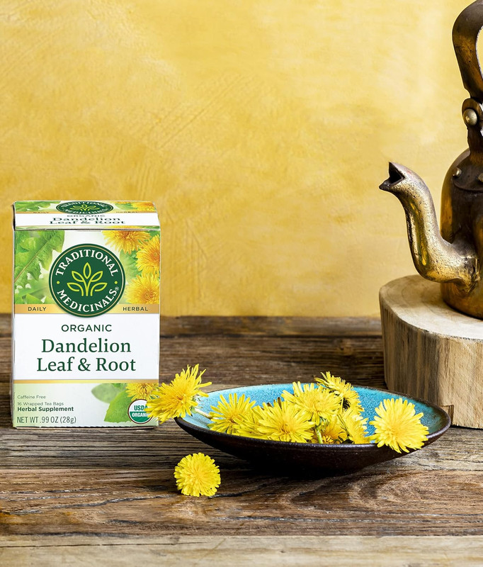 Organic Dandelion Leaf & Root Herbal Tea, Supports Kidney Function & Healthy Dig gallery