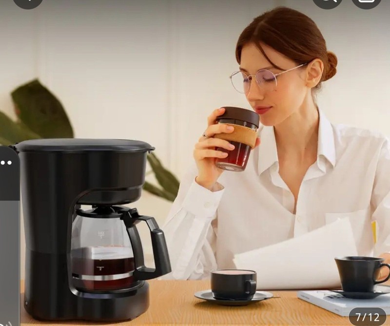 Mainstays 5 Cup Black Coffee Maker - Black gallery