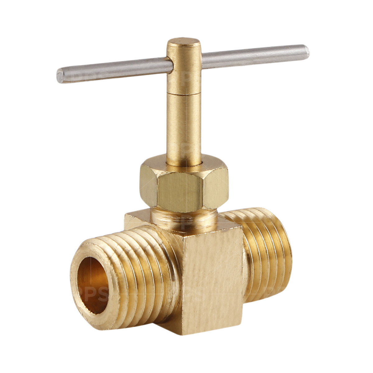 Midline Valve 1/4" MIP COMP X 1/4" MIP Straight Needle Valve, Lead Free gallery
