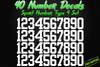 0-9 Numbers Vinyl Sticker Decal Sheet 40 Total Numbers Sport Number Type gallery