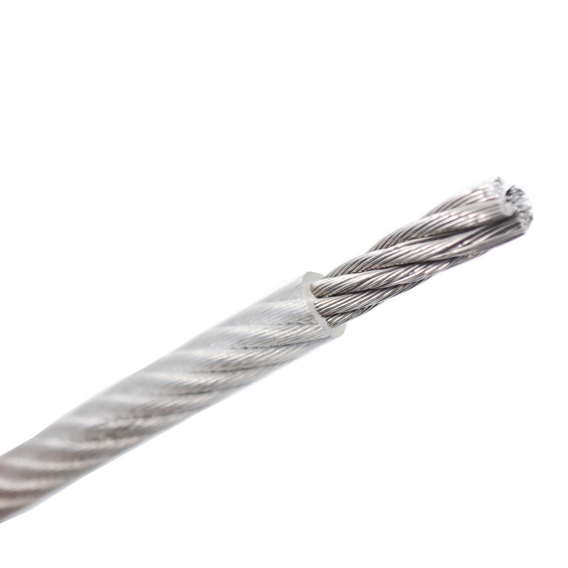 304 Stainless Steel Wire Rope Cable PVC Plastic Coated Dia 0.6mm~12mm 7*7&7*19 gallery