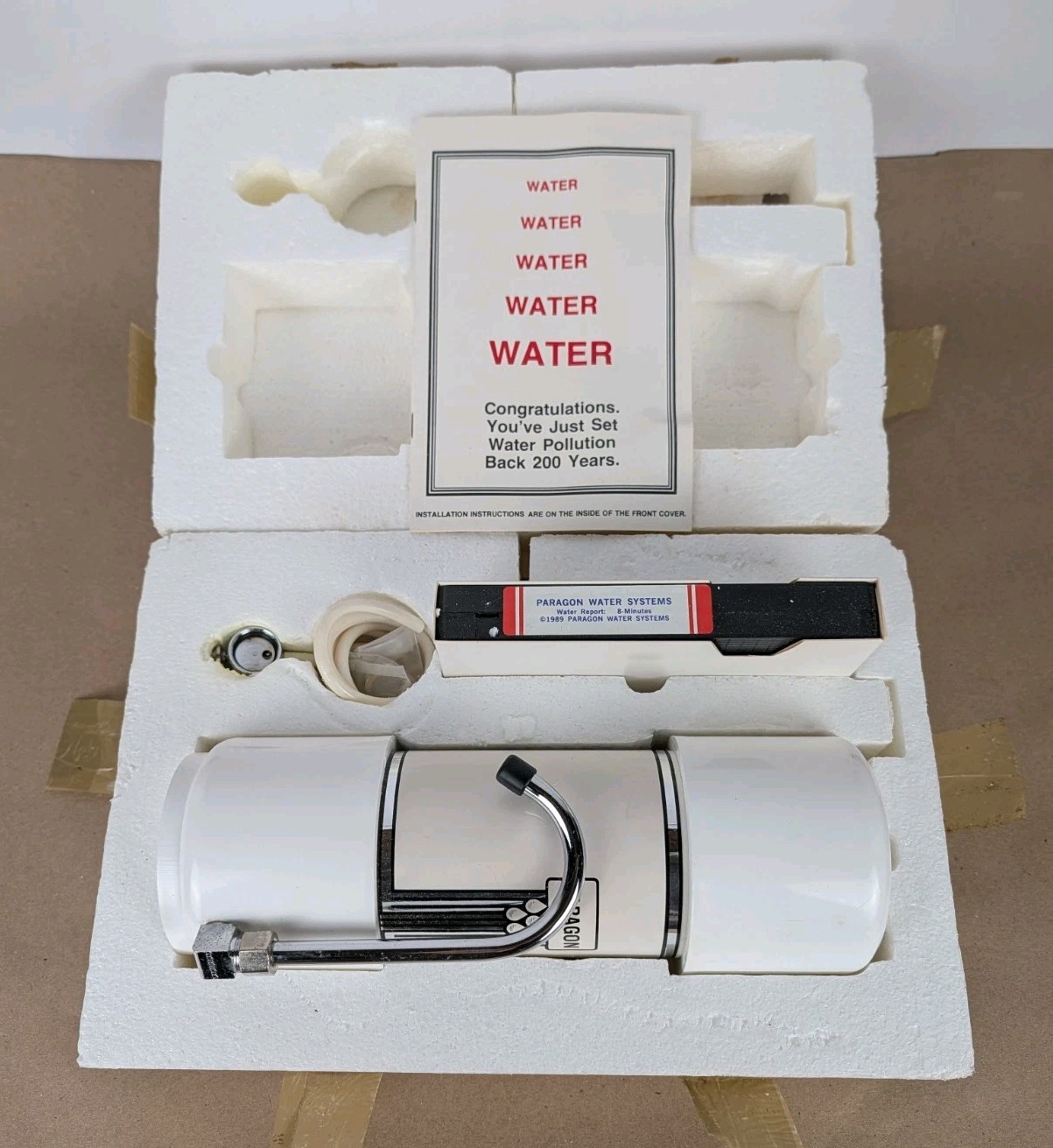 NOS 1989 Paragon CT-2 Water Filter Countertop Water Filter 15,000 Gallon White gallery