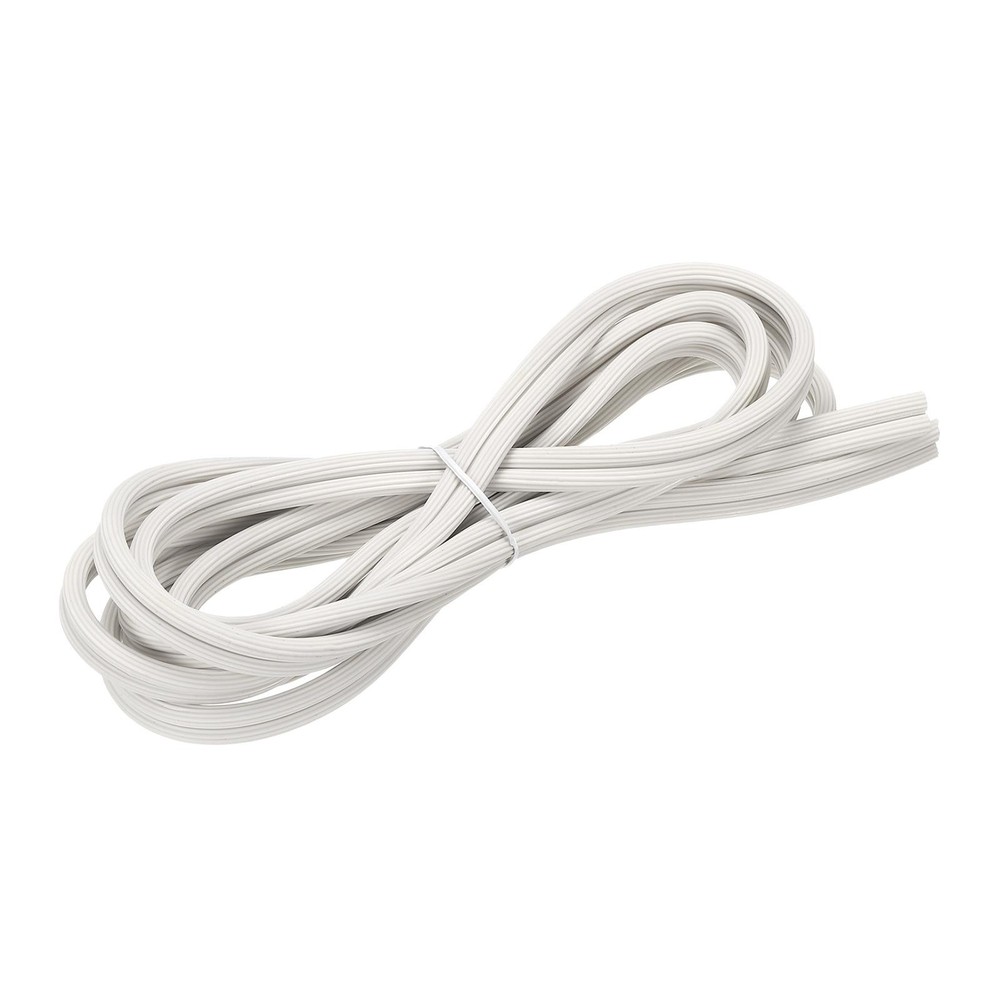 Screen Spline, 5M/16.4Ft Silicone Window Sealing Strip, 5.5mm OD White
