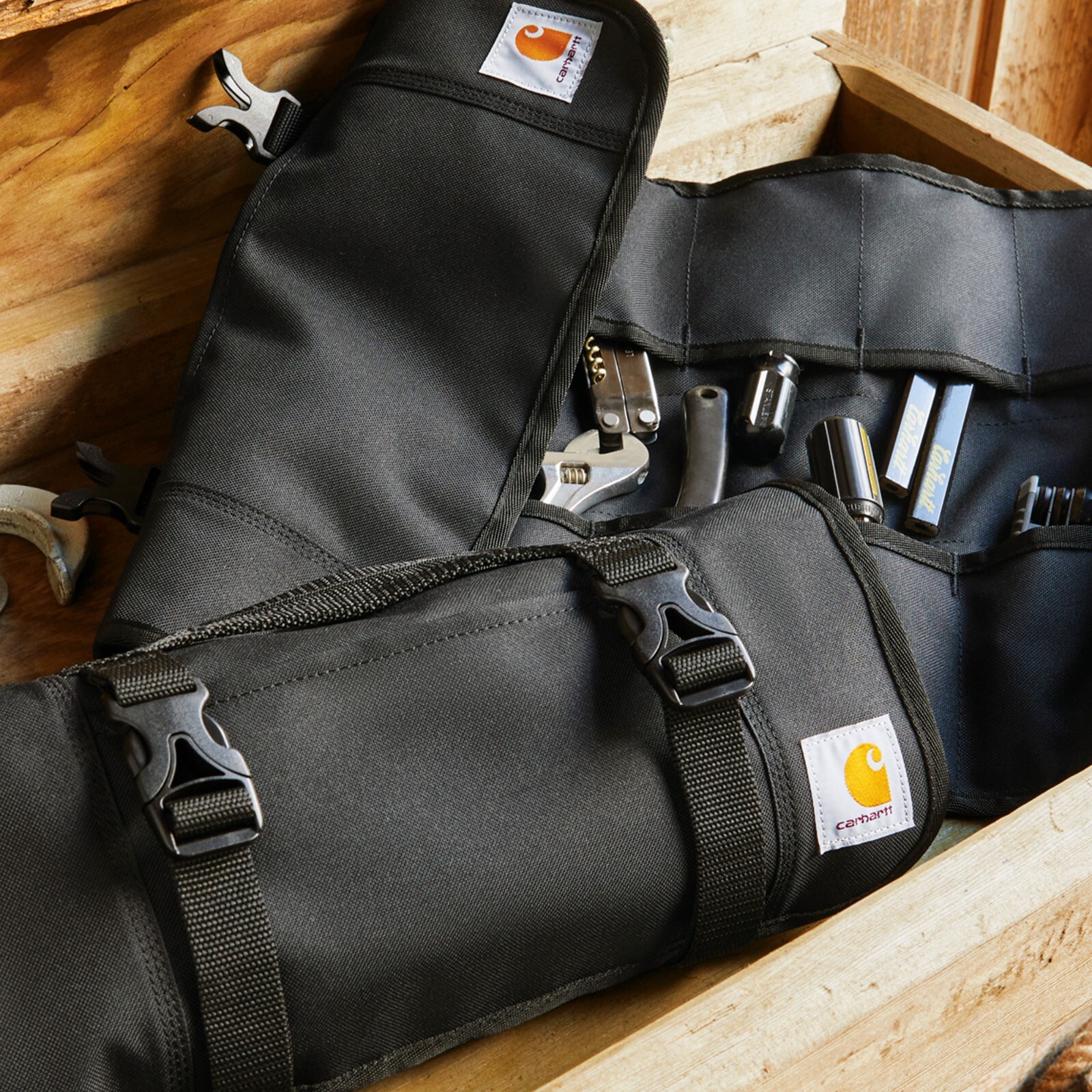 CARHARTT BLACK 18 POCKET UTILITY ROLL Tools Supplies Gardening Compact Heavy gallery