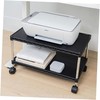 Under Desk Printer Stand with Storage 24" X 14", Printer Cart, Regular Black gallery