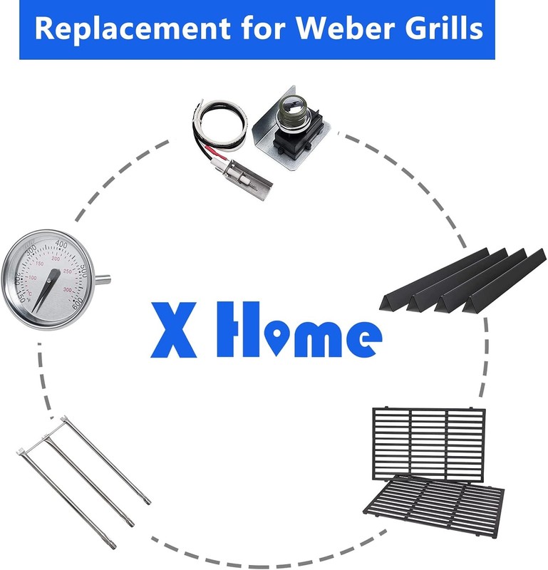 5-Pack 21.5" Flavorizer Bars Replacement for Weber Genesis Silver A、Spirit 200 gallery