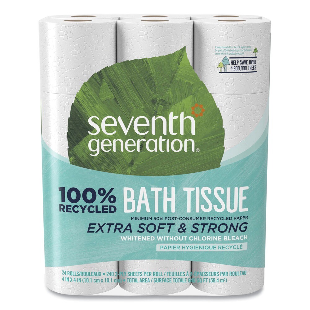 Seventh Generation 13738 2-Ply 100% Recycled Bathroom Tissue (24/PK) New gallery