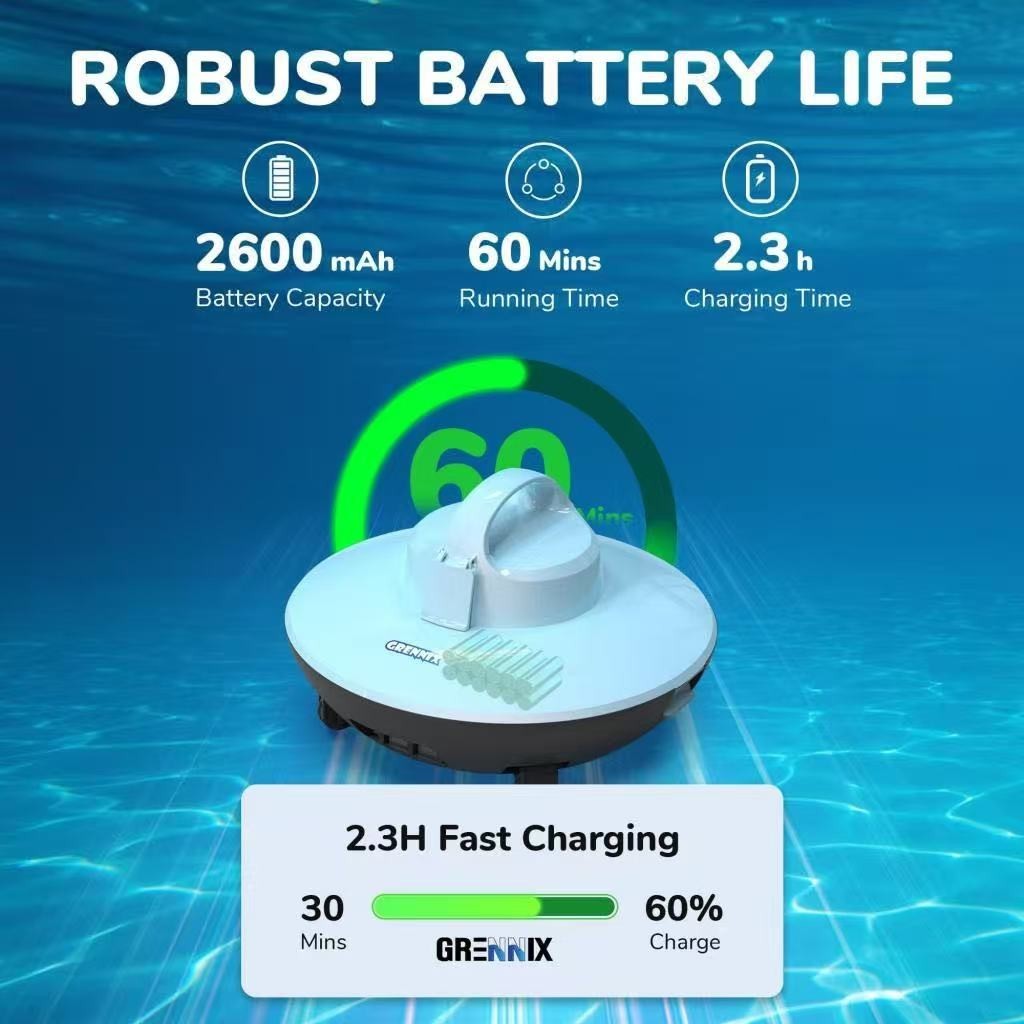 Seauto UFO Smart Robotic Pool Vacuum Cleaner Debris Removal For All Pools gallery