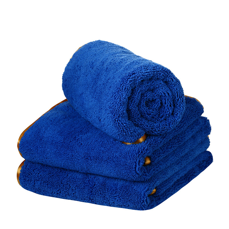 Large Microfiber Car Drying Towels Super Absorbent Scratch Free 16 "x 24" Blue gallery