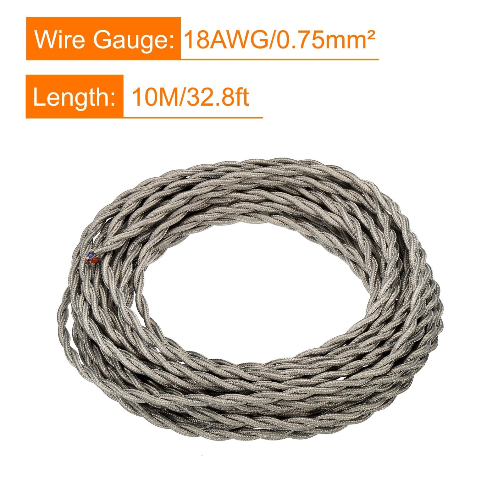 Contort Fabric Coated Wire 2 Soul 18AWG 10m/32.8ft, Grey gallery