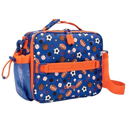 Bentgo Kids Lunch Bag - Durable, Double-Insulated Lunch Bag for Kids 3+; Sports gallery