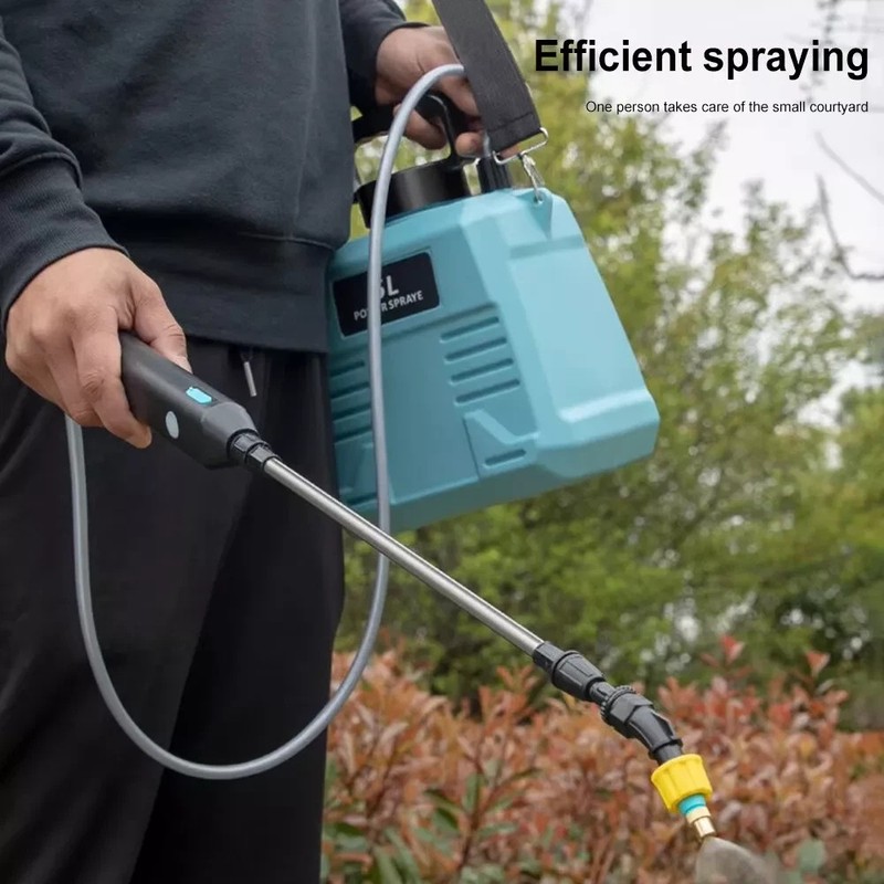 5L Battery Powered Sprayer Electric Garden Sprayer 2 Mist Nozzles Portable Tool gallery