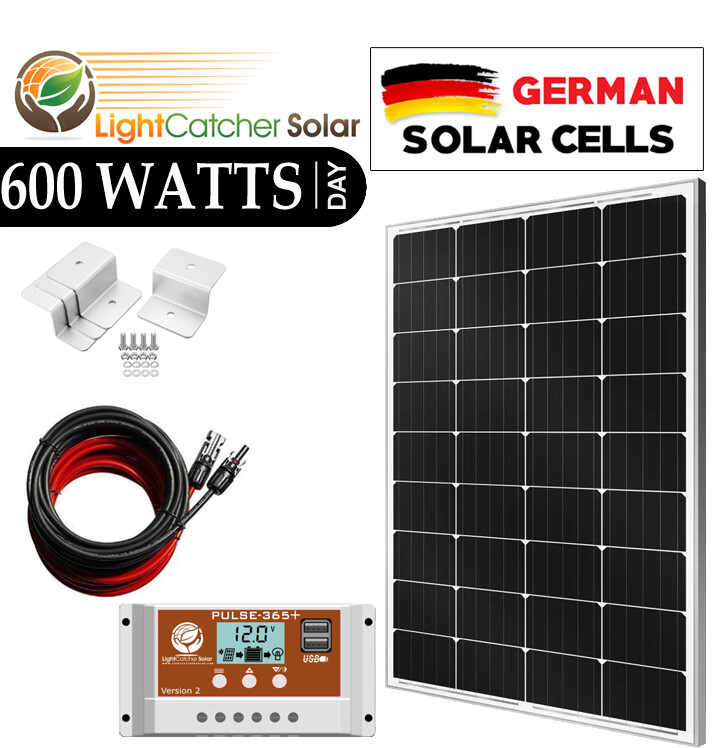 (600W Watt per day) 100W System for off-grid battery charging 12-v volt RV gallery