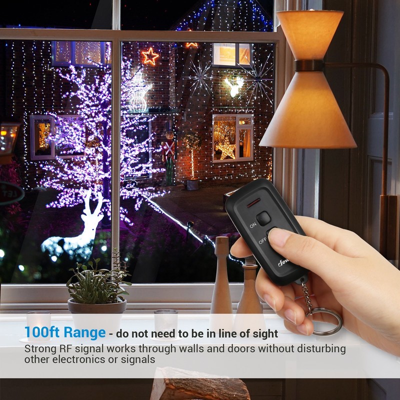 DEWENWILS Wireless Remote Control Electrical Outlet Switch Outdoor Indoor gallery