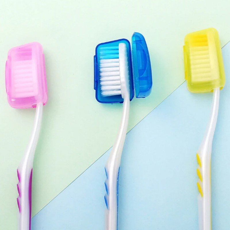 100Pcs/set Toothbrush Headgear Colorful Portable Tooth brush Cover Tooth Brush gallery