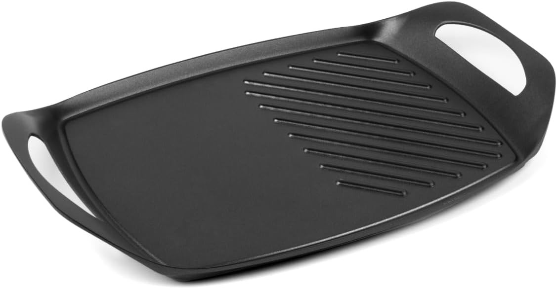 Stove Griddle Pan–Flat & Grill Sides, 17"X11" Nonstick Griddle/Grill Pan for gallery