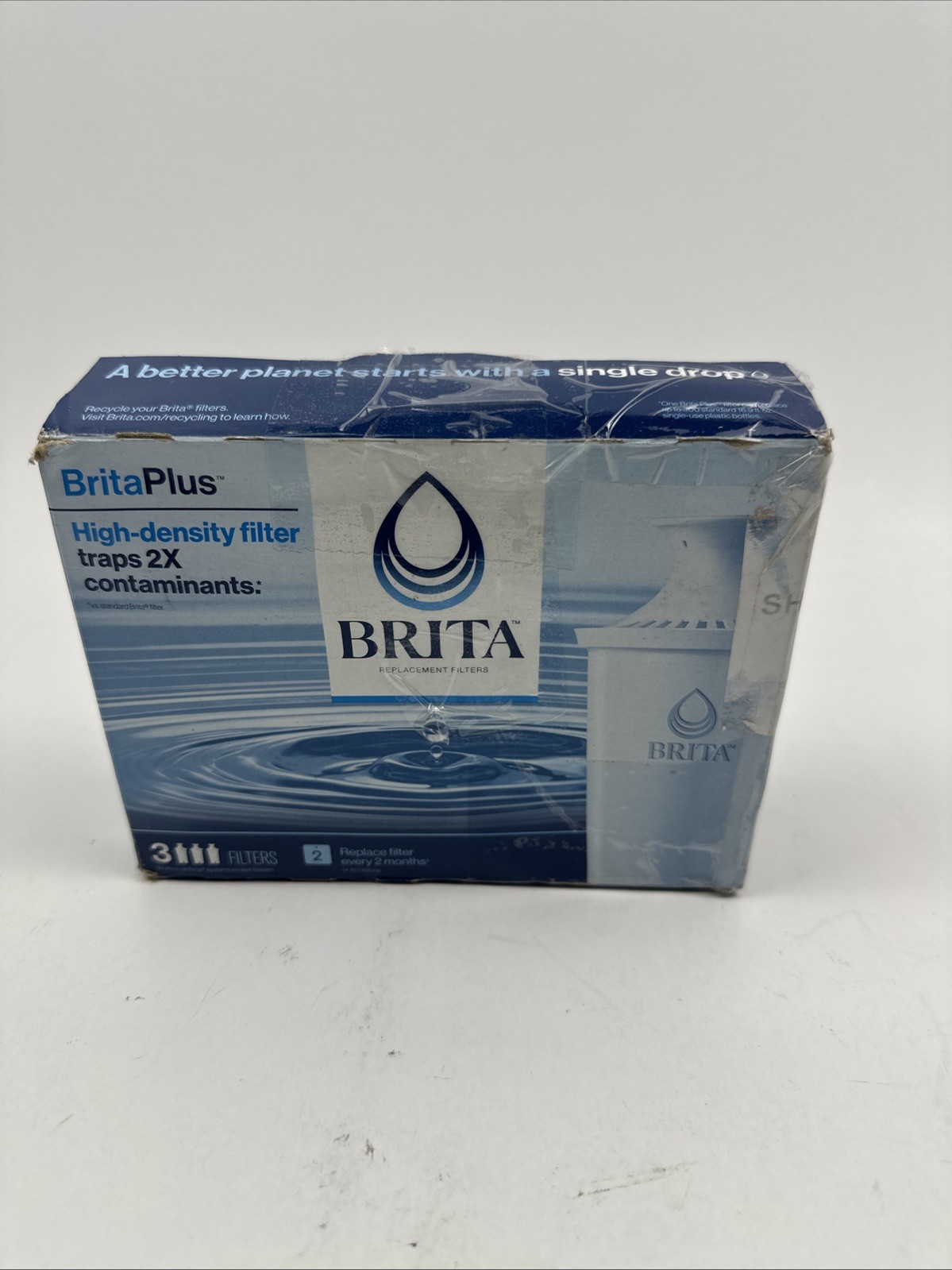 Brita Plus Replacement Water Filter, High-Density Pitchers 3-pack gallery