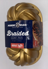 Nordic Ware 75th Anniversary Braided Loaf Pan, 6 cups / 1 .4 liters Made in USA