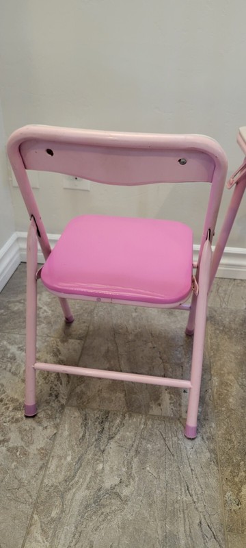 Child Disney Princess Activity Folding Table Set with 2 Kids Chairs Vintage gallery