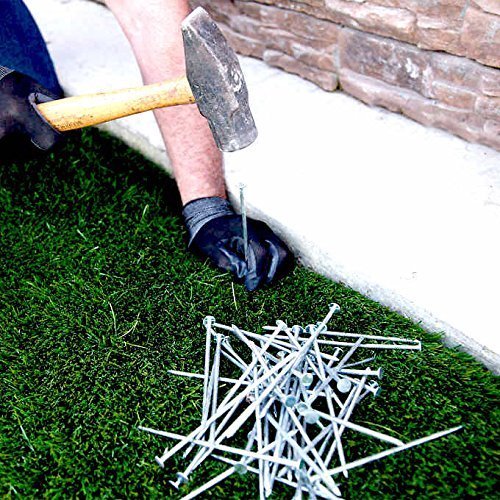Approx.150 count 5.5"in Galvanized Synthetic Artificial Turf Grass Nails, Stake gallery