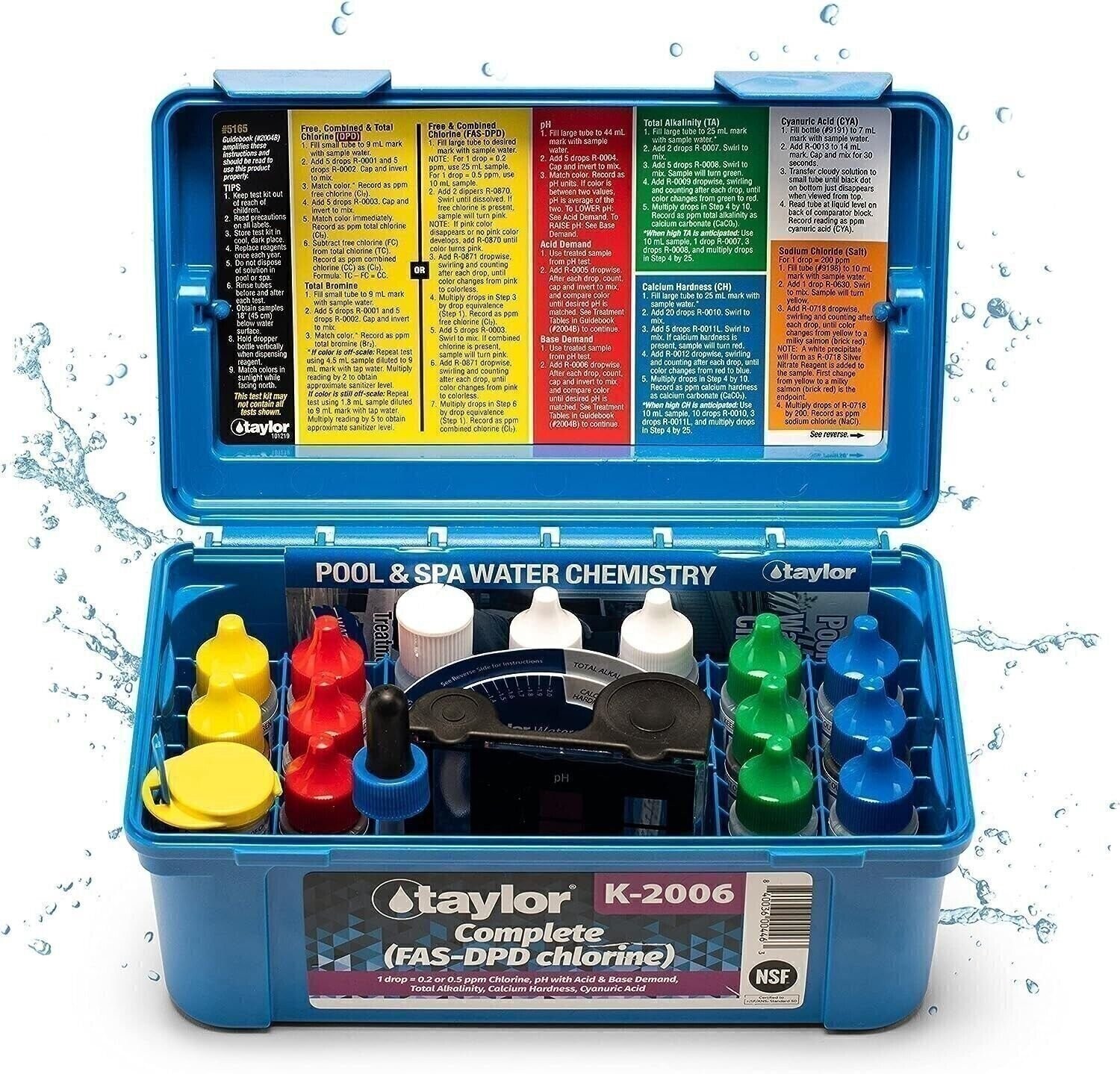 TAYLOR COMPLETE FAS-DPD CHLORINE TEST KIT K-2006-6 gallery