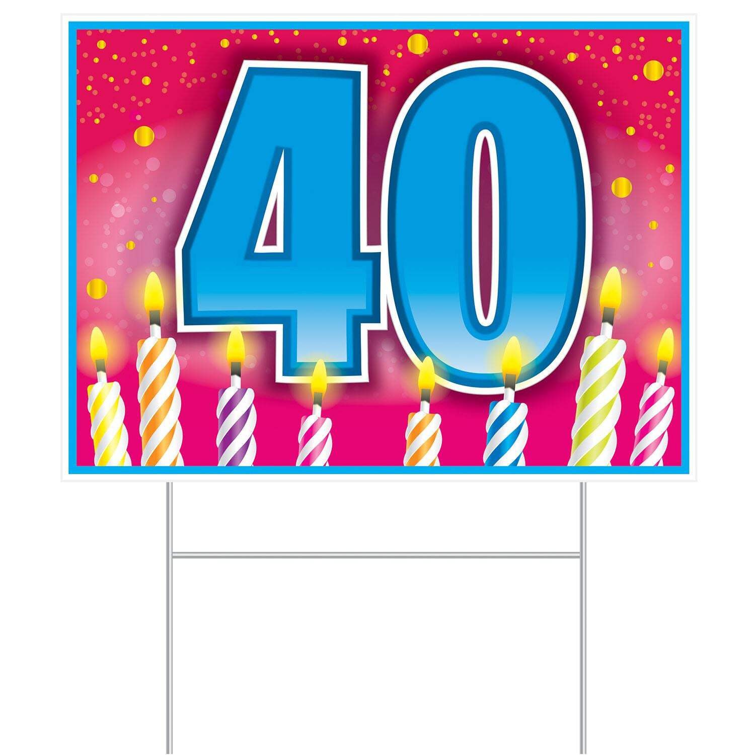 Beistle All Weather 40 Birthday Yard Sign - Birthday-Age Specific | Party gallery