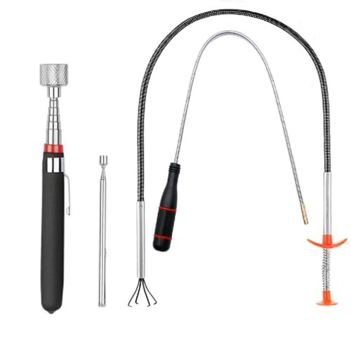 4 Pack Telescoping Magnetic Pickup Tools Flexible Grabber Claw & Magnet Set gallery