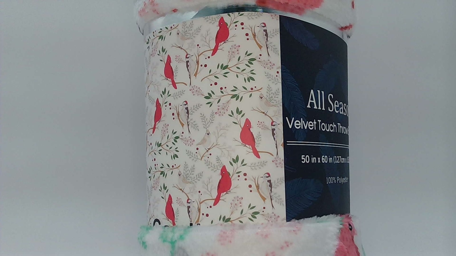All Season Velvet Touch Throw Blanket White 50”x60” Cardinal gallery