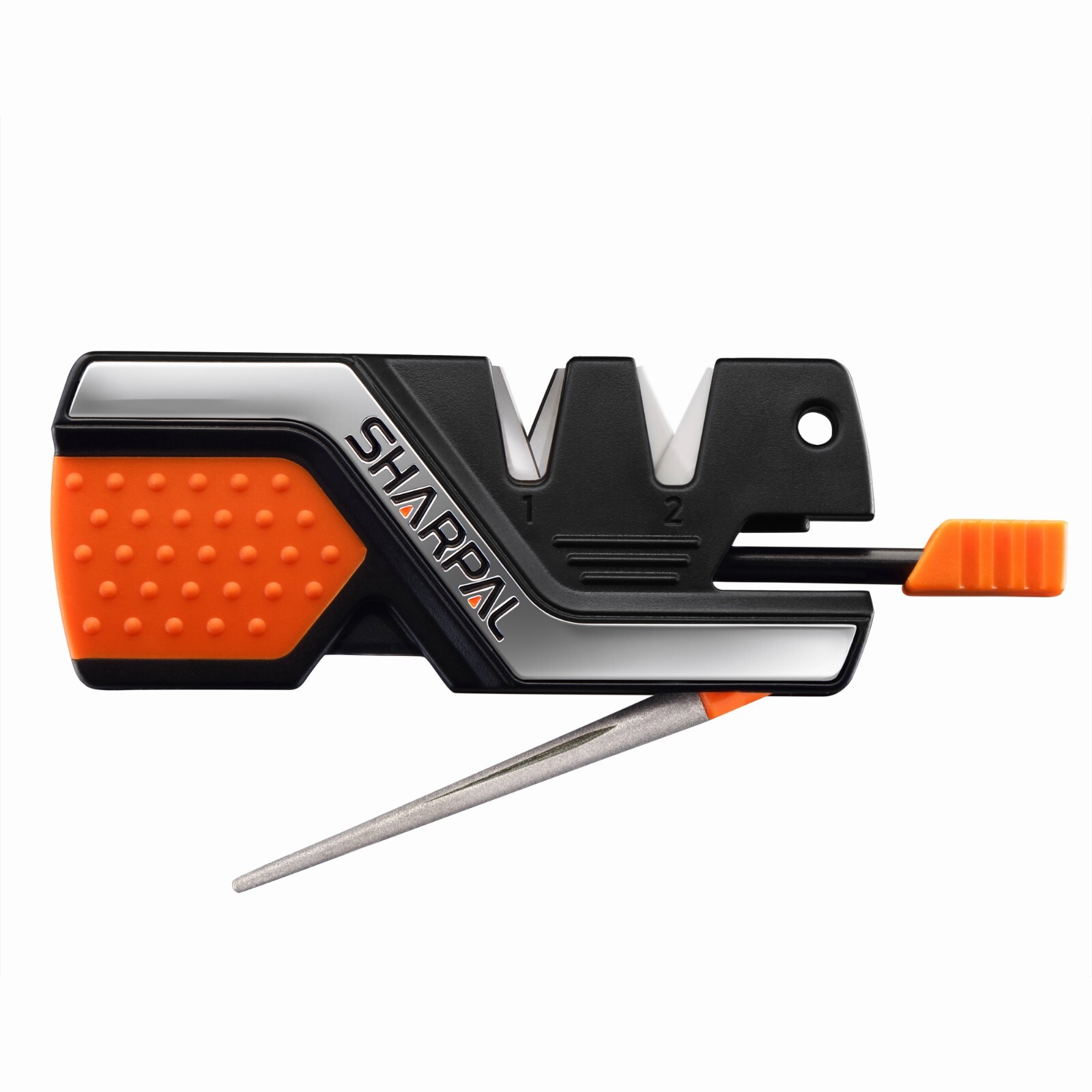 SHARPAL 6-In-1 Pocket Knife Sharpener&Survival Tool, with Fire Starter, Whistle gallery