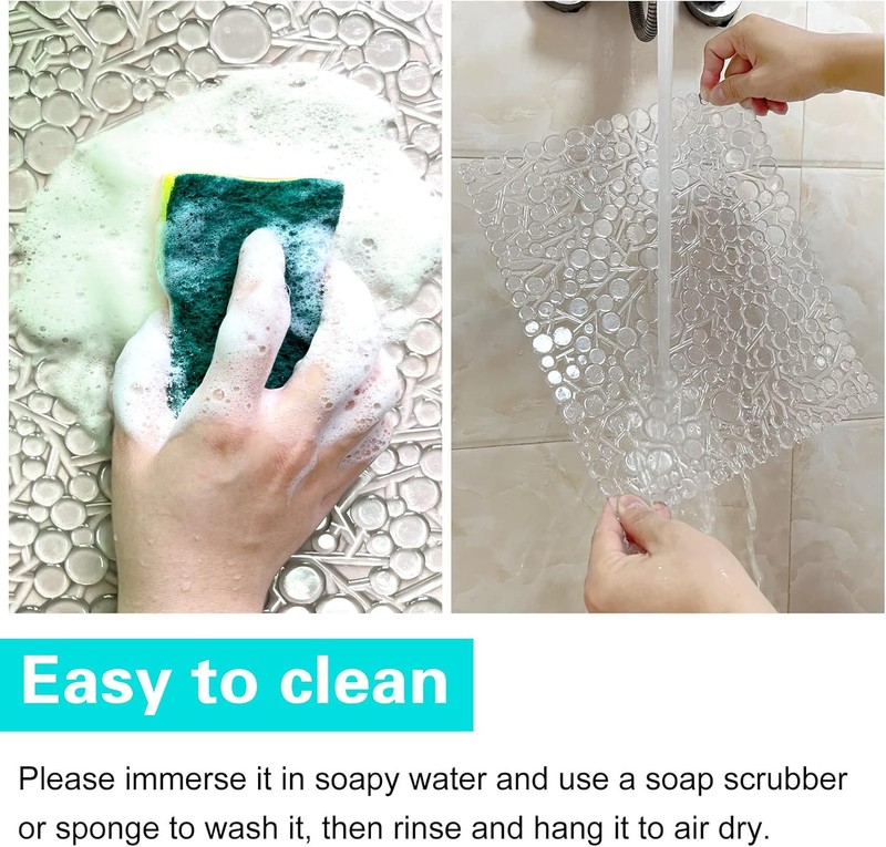 Coopay 2 Pack Kitchen Sink Mat Plastic Protect PVC Clear, as picture gallery