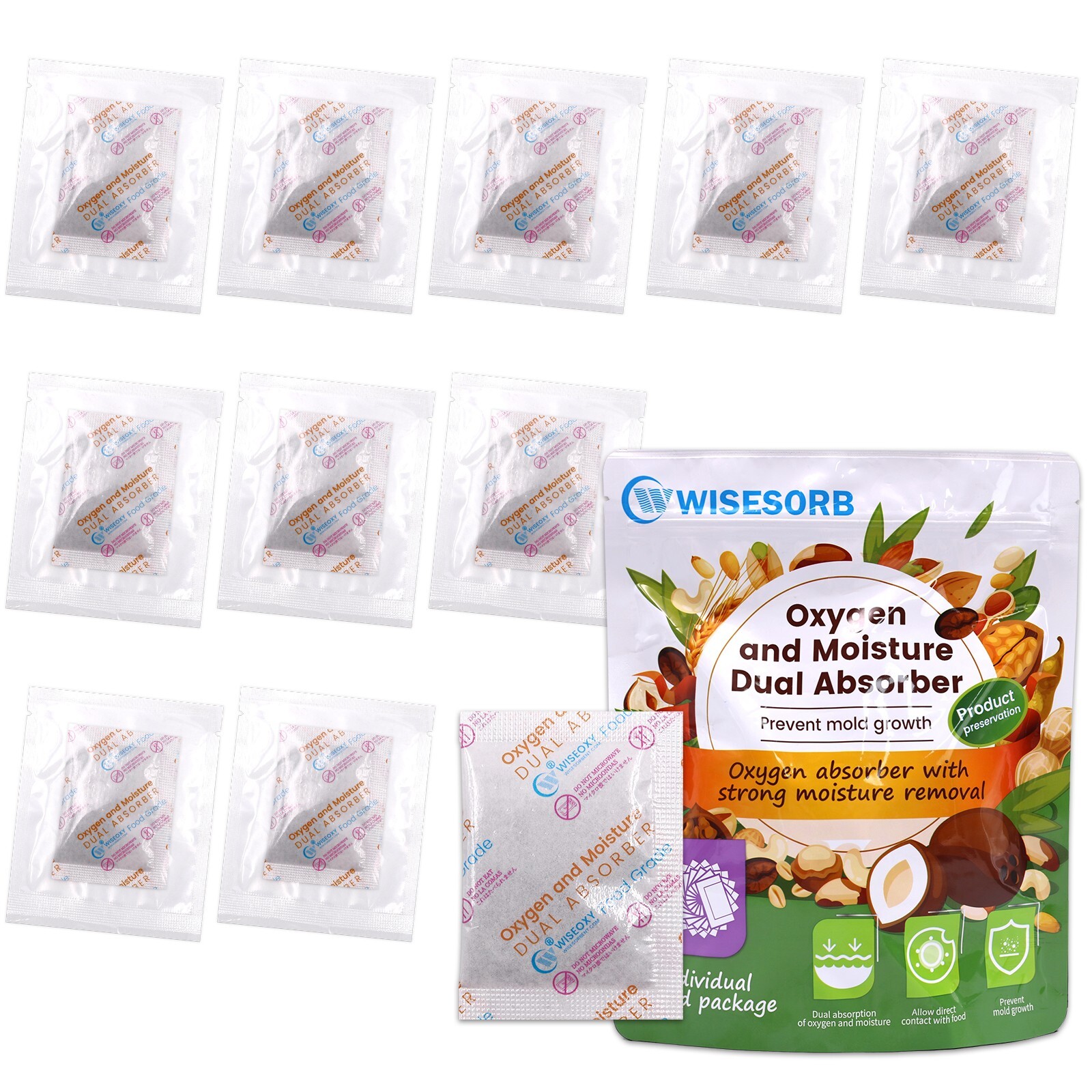 Oxygen Absorbers With Strong Moisture Removal for Long Term Food Storage gallery