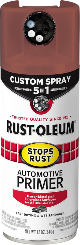 384756 Stops Rust Custom Spray 5-in-1 Automotive Primer Spray, 12 oz, Flat Red gallery