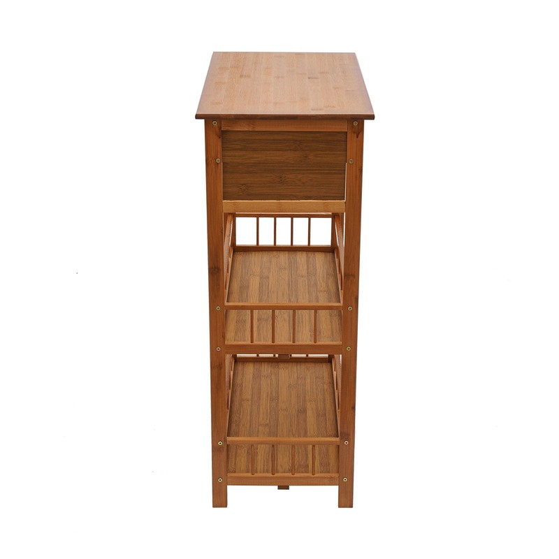 52*30*78cm End Table Per Tier Max 10kg Side Table 3-Tier Sofa Side Table Retro gallery