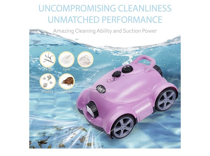 Hinice Cordless Robotic Pool Cleaner Automatic Vacuum 150 Min 2200 Sq Ft IPX8 gallery