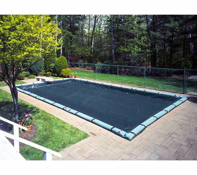 18' x 36' Deluxe Rectangular In-Ground Swimming Pool Winter Cover - 10 YR WTY gallery