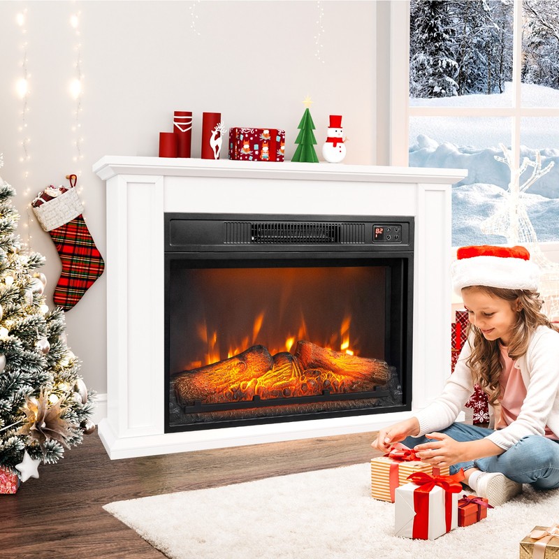 18" Embedded Electric Fireplace Insert Heater with 6 Colors Flame Effect, Remote gallery
